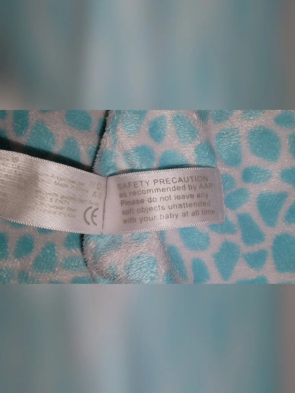Angel Dear Teal Giraffe Lovey Blanket